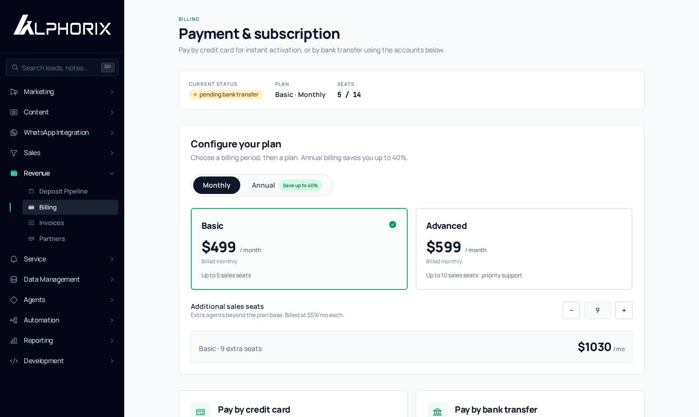 Invoices & payments